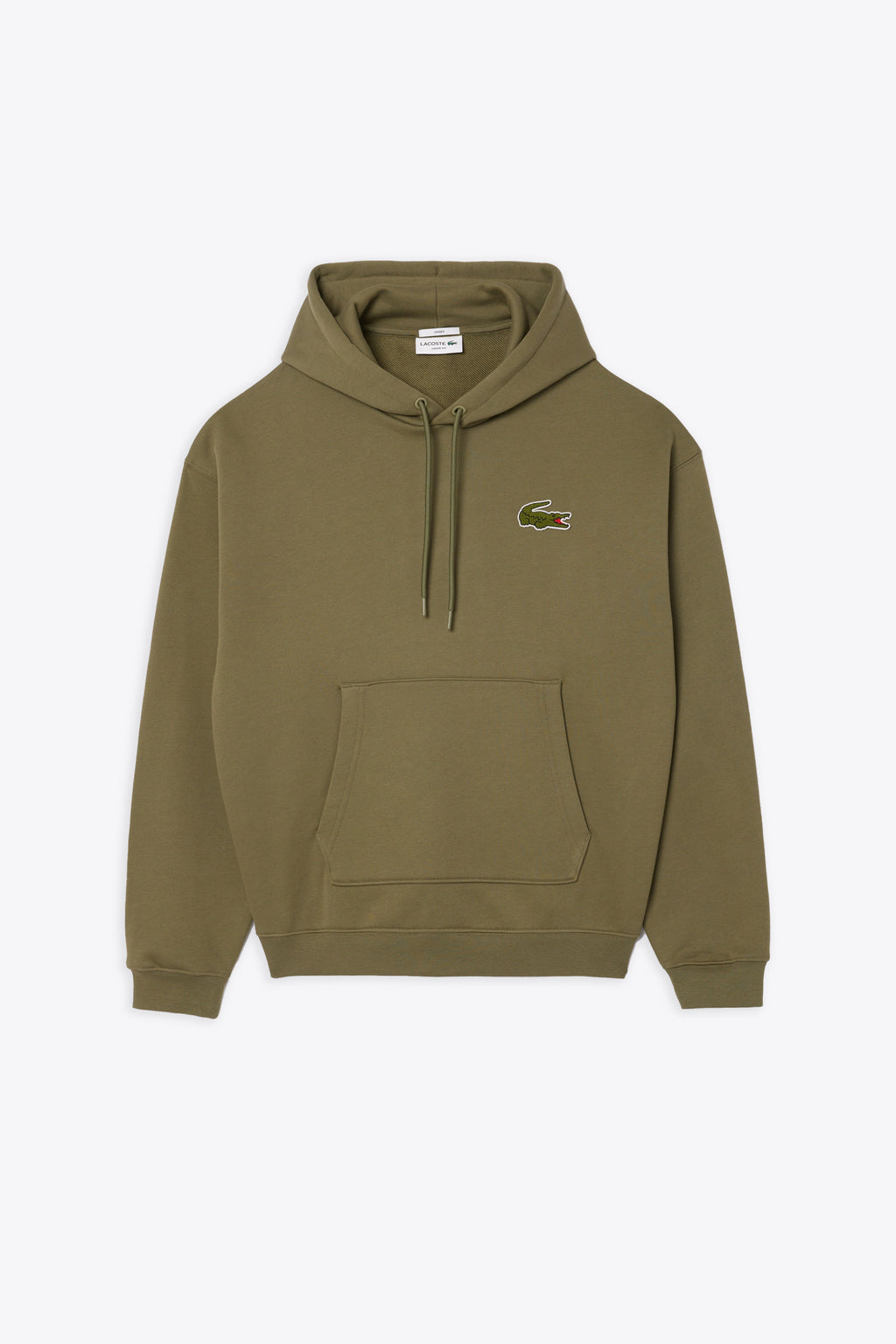 alt-image__Olive-green-cotton-hoodie-with-chest-logo-embroidery