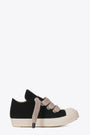 Sneaker bassa nera in canvas con lacci doppi - Jumbo Lace Puffer Low Sneaks 