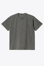 T-shirt in cotone grigio scuro con logo al petto - S/S Vista T-Shirt 