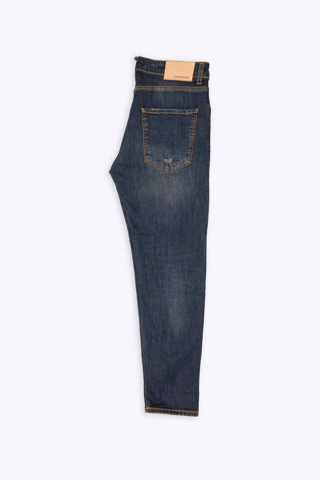 alt-image__Dark-blue-stone-washed-distressed-denim-slim-fit-jeans---Nizza