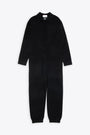 Black wool oversized jumpsuit 