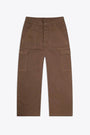 Pantalone cargo in cotone marrone - Cargo trousers 