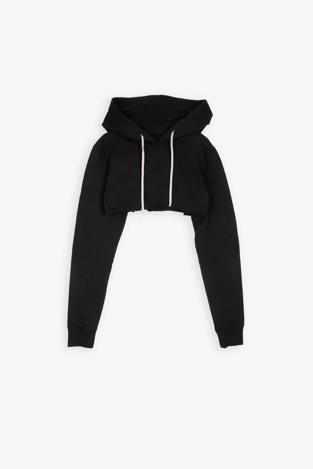 alt-image__Black-cotton-cropped-hoodie---Cropped-hoodie