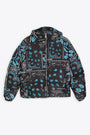 Bandana printed black nylon hooded puffer jacket - Hoodie Bomber Bandana 