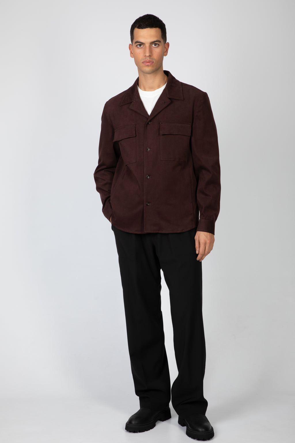 alt-image__Brown-cotton-jacket-with-open-collar---John