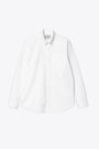 Camicia in cotone oxford bianca con tasca al petto - L/S C-Logo Shirt 