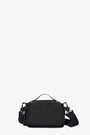 Black pvc squared small bag with shoulder strap - Box Bag Micro 