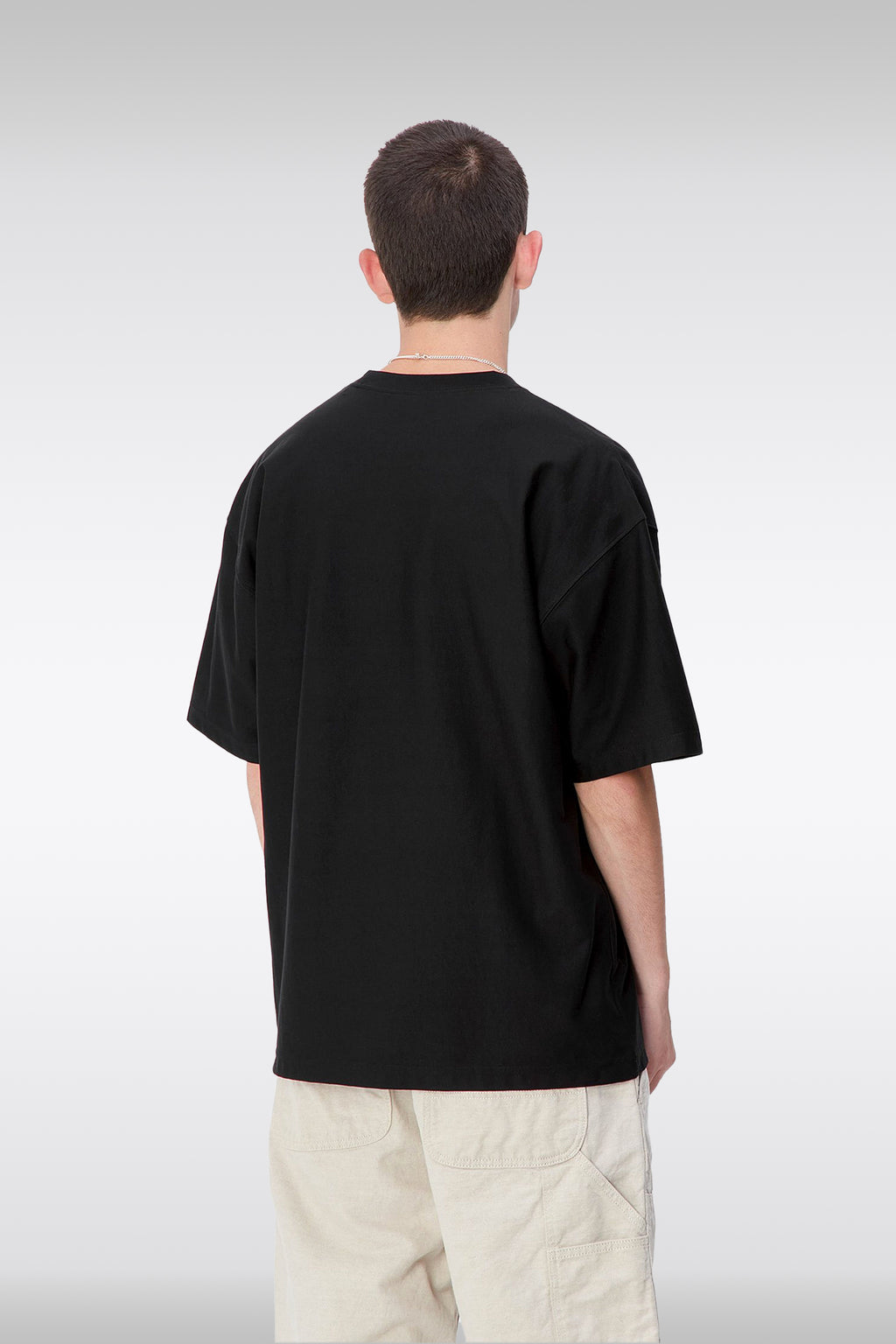 alt-image__Black-cotton-midweight-t-shirt-with-tonal-square-logo---S/S-Dawson-T-Shirt-