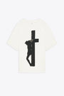 T-shirt bianca con stampa Amen - T-Shirt SS Cross 