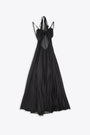 Abito lungo nero in mesh semitrasparente - Mesh Cut-Out Godet Maxi Dress 