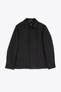 Black wool tailored boxy jacket - Mike 