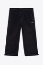 Pantalone parachute in nylon nero - Papx 