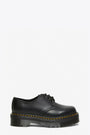 Black leather derby shoes with platform sole - 1461 Quad 