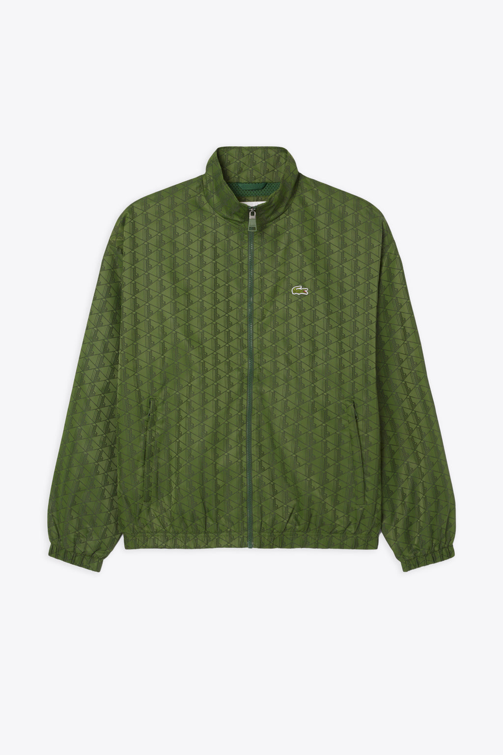 alt-image__Green-nylon-jacket-with-monogram-print-