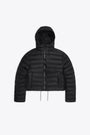 Piumino in pvc impermeabile nero con cappuccio - Lohja Short Puffer Jacket 