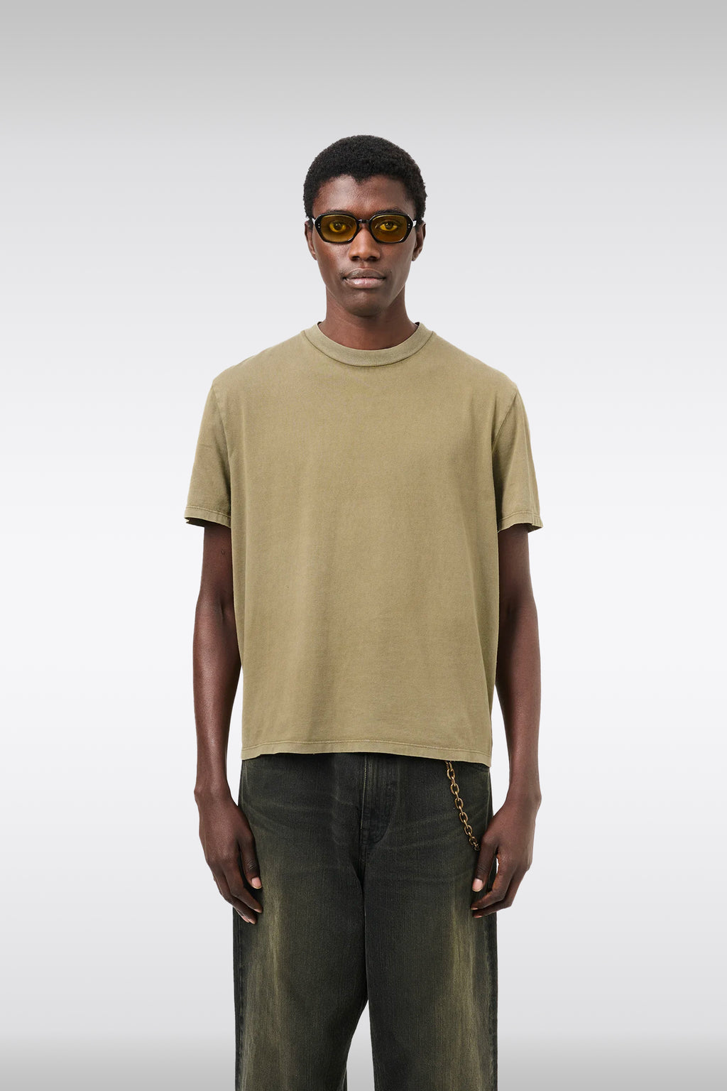 alt-image__T-shirt-in-cotone-verde-oliva-boxy-fit-in-cotone---Box-T-Shirt