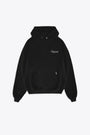 Black cotton hoodie with italic logo print - Represent Owners Club Script Hoodie 