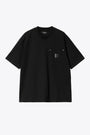 S/S ELDON POCKET T-SHIRT 100% ORGANIC COTTON SINGLE JERSEY-Nero 