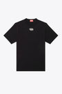 Black cotton t-shirt with metallic Oval D logo - T Adjust Od 