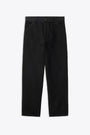 Black canvas worker pant - Single Knee Pant 