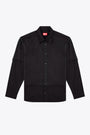 Black cotton layered shirt with long sleeves - S Gaston O 