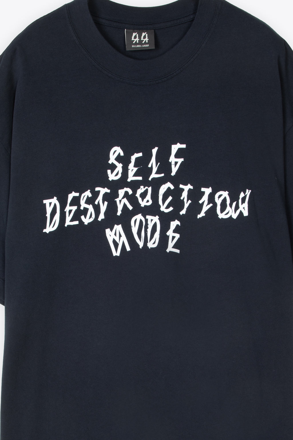 alt-image__Black-cotton-t-shirt-with-front-slogan-print-and-back-garphic---Stone-Destruct-Tee