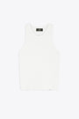 White ribbed cotton tank - Initial Tank 