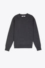 Charcoal grey wool crewneck sweater 