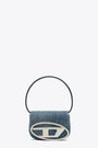 Medium blue denim bag with Oval D logo - 1 DR Shoulder Bag 