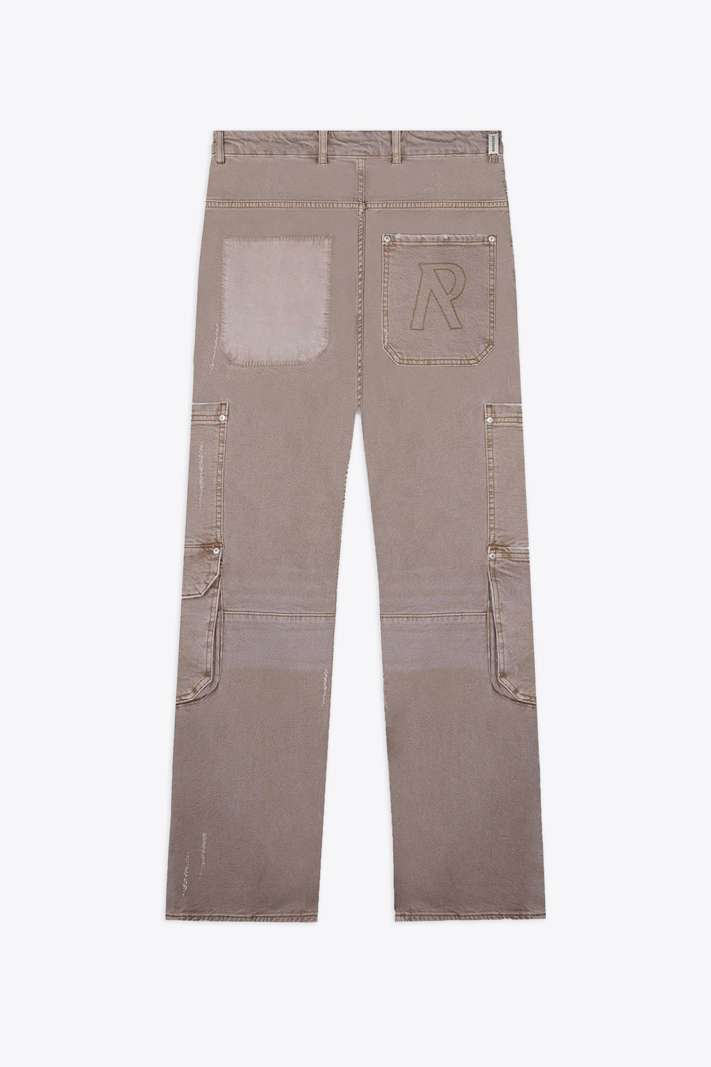 alt-image__Sandblasted-beige-denim-cargo-jeans---R3-Workshop-Denim