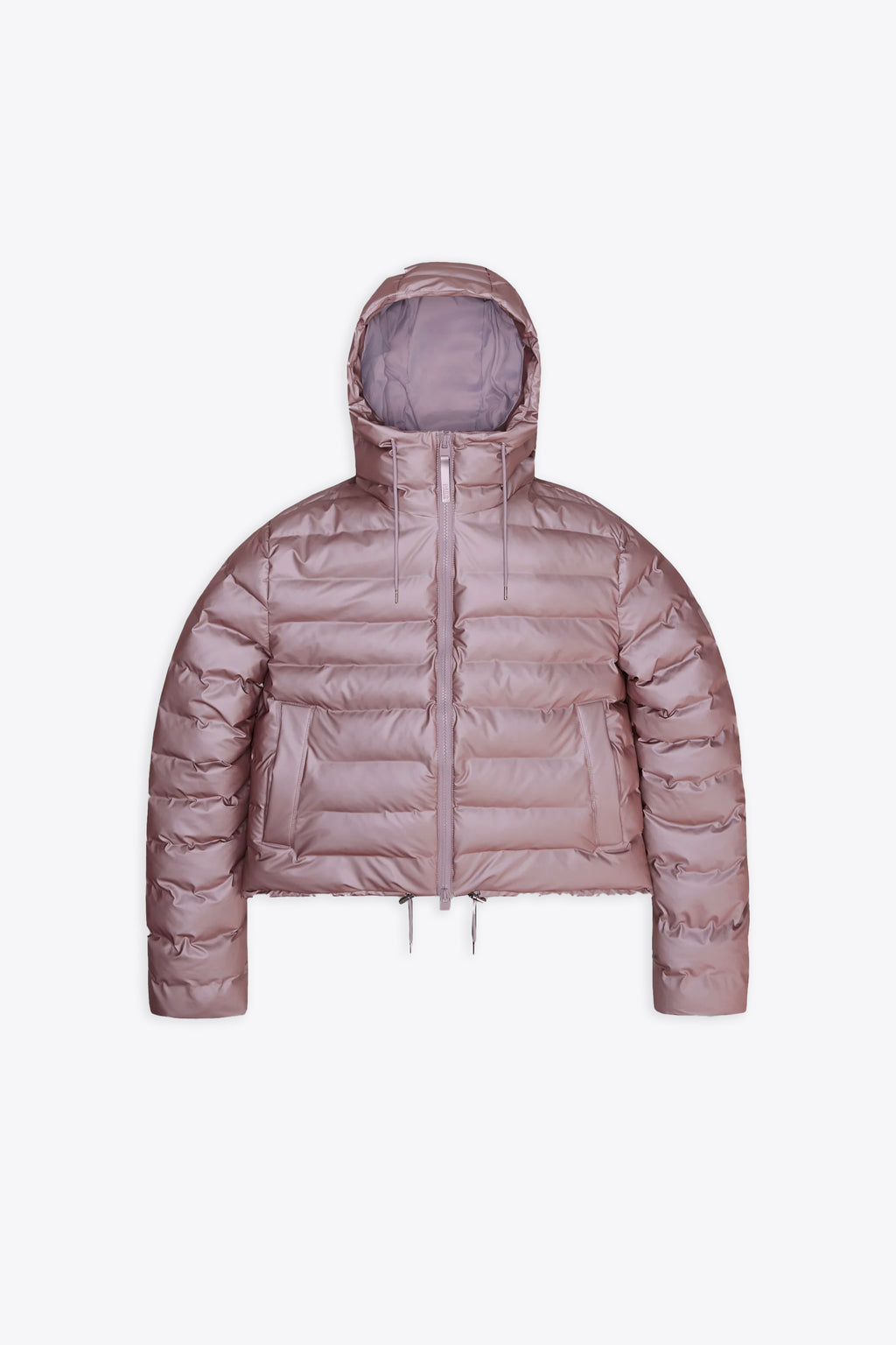 alt-image__Waterproof-pink-pvc-hooded-puffer-jacket---Lohja-Short-Puffer-Jacket