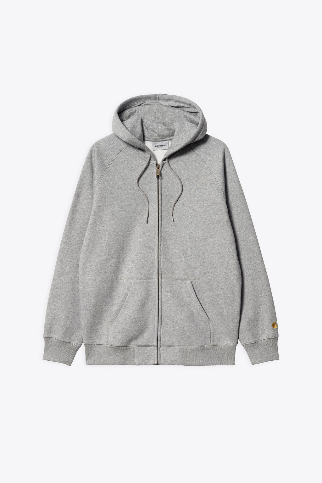 alt-image__Melange-grey-cotton-blend-hoodie-with-raglan-sleeves---Hooded-Chase-Jacket