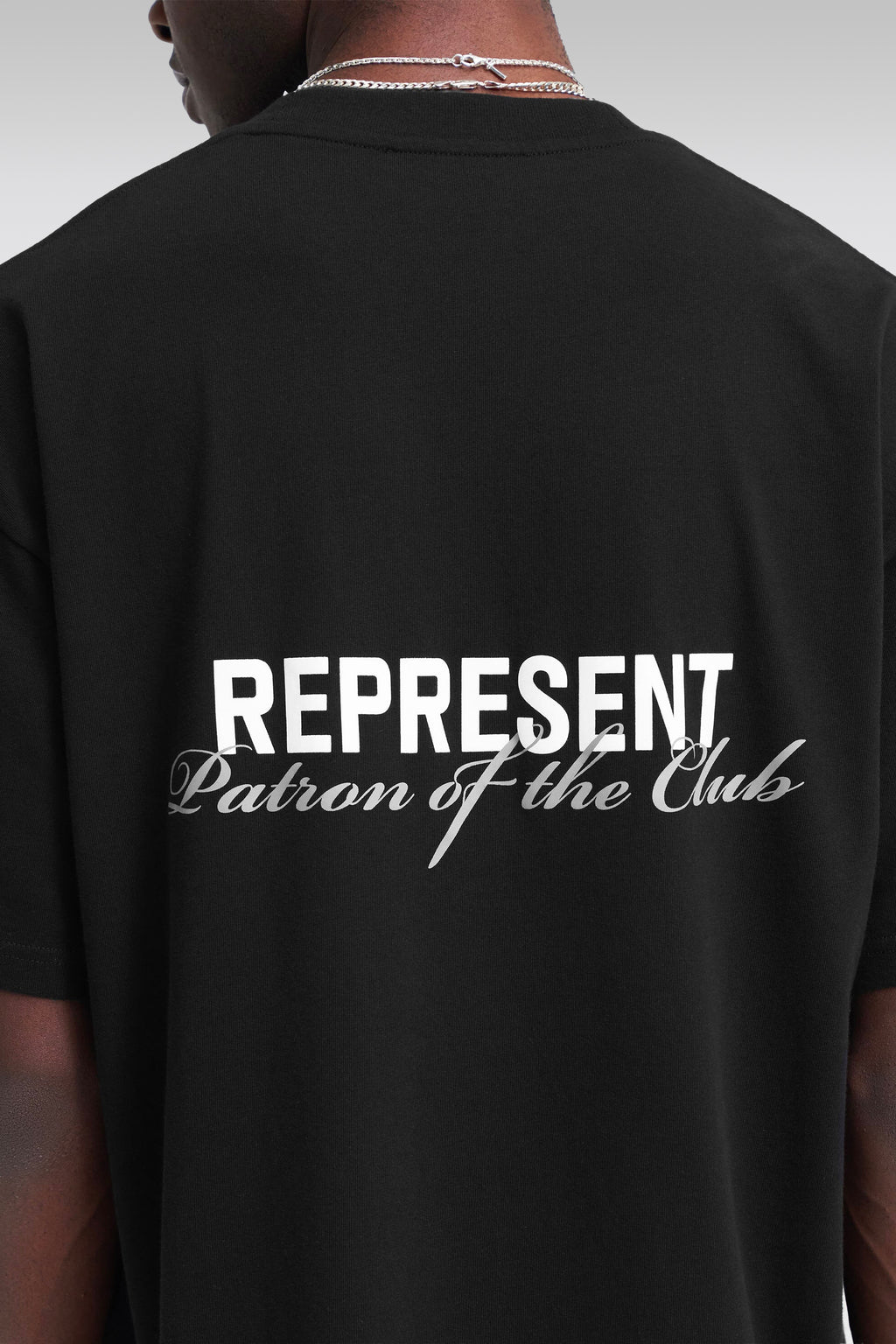 alt-image__T-shirt-nera-con-stampa-al-petto-e-sul-retro---Patron-Of--The-Club-T-Shirt