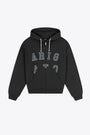 Felpa grigio scuro con zip e logo blu applicato - Legend Hoodie 