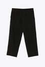 Black lyocell loose fit drawstring pant - Pajama Otax Pant 