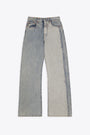 Light blue sandblasted denim pant 