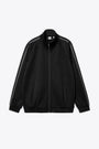 Black track jacket with side taping detail - Bolan Jacket 