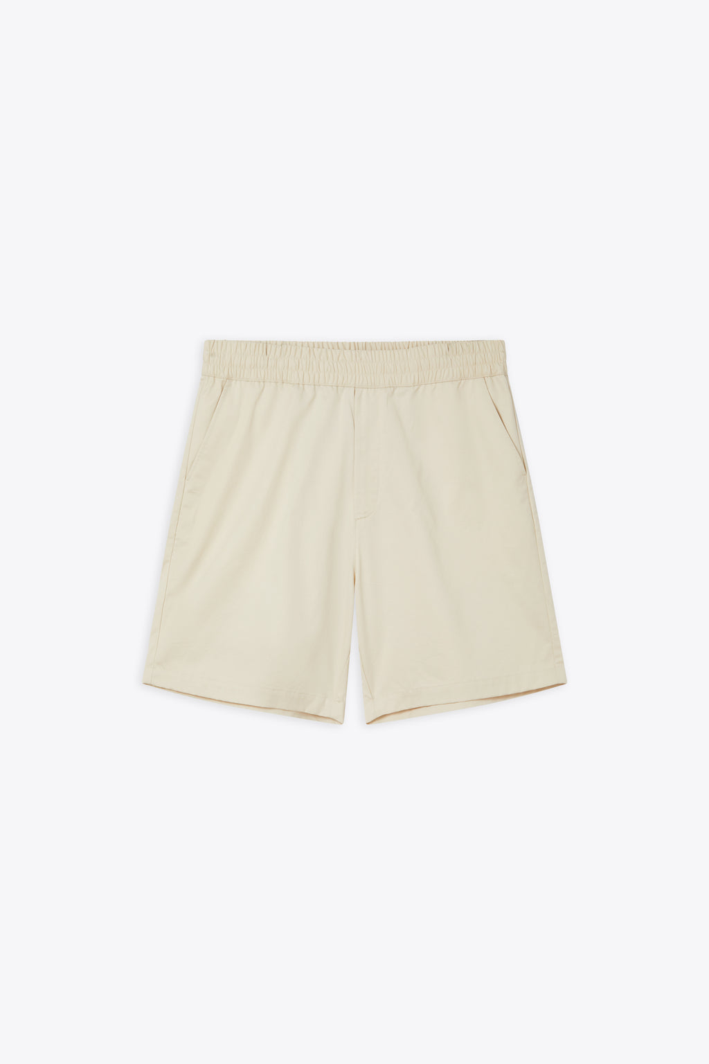 alt-image__Bermuda-in-cotone-beige-con-elastico-in-vita---Stitch-Embroidered-Shorts