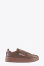 Brown leather lace-up low sneaker - Medalist 