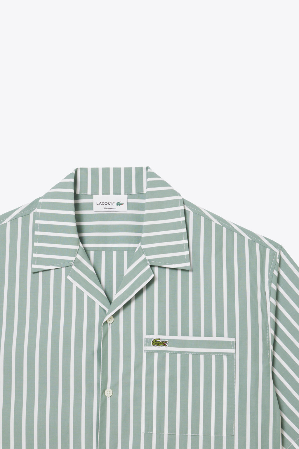 alt-image__Camicia-a-maniche-corte-a-righe-verde-salvia-e-bianco