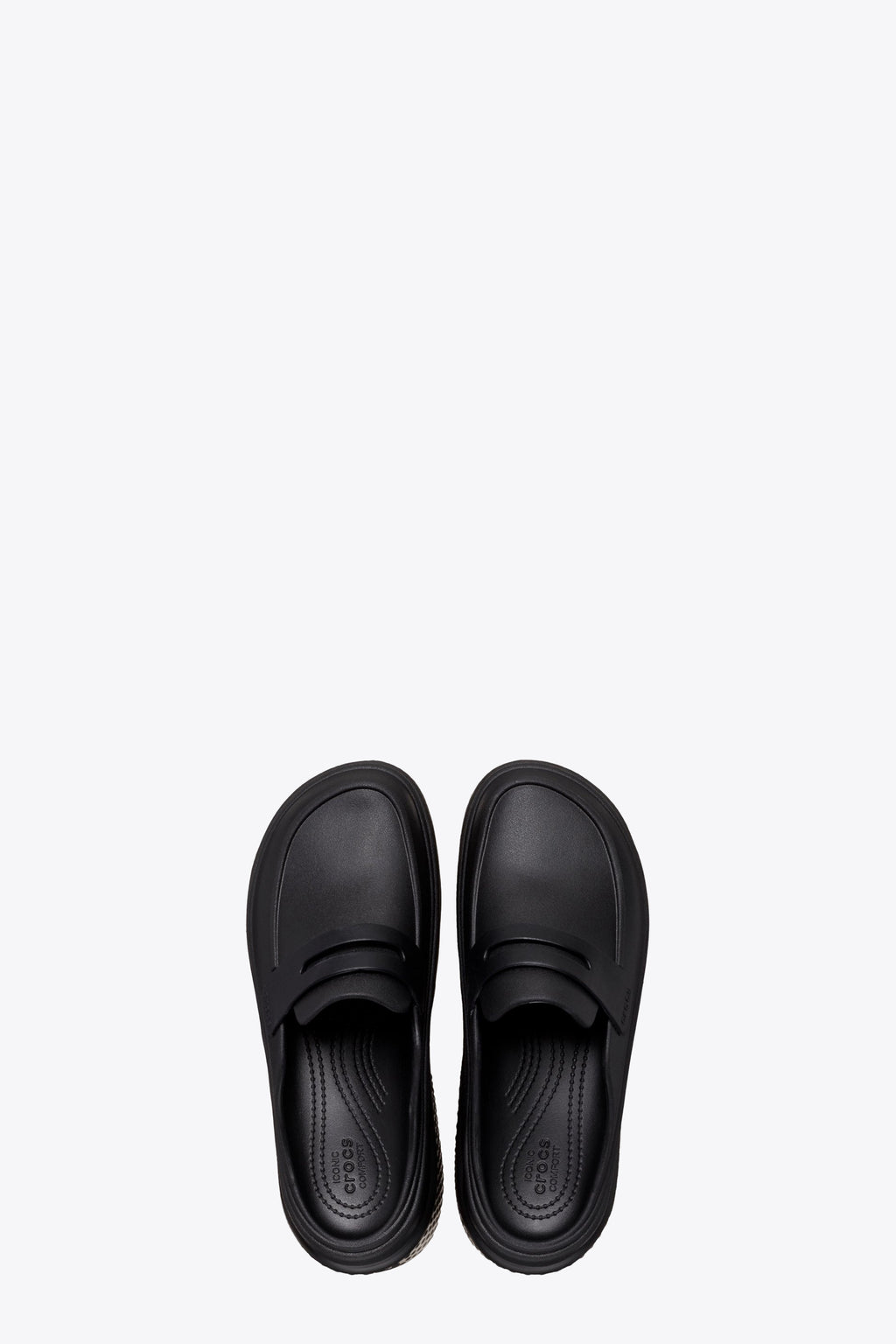 alt-image__Black-rubber-slip-on-loafer-with-platform-sole---Stomp-Loafer