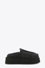 Black sheepskin slip-on clog - Clog Eskimo Platform 