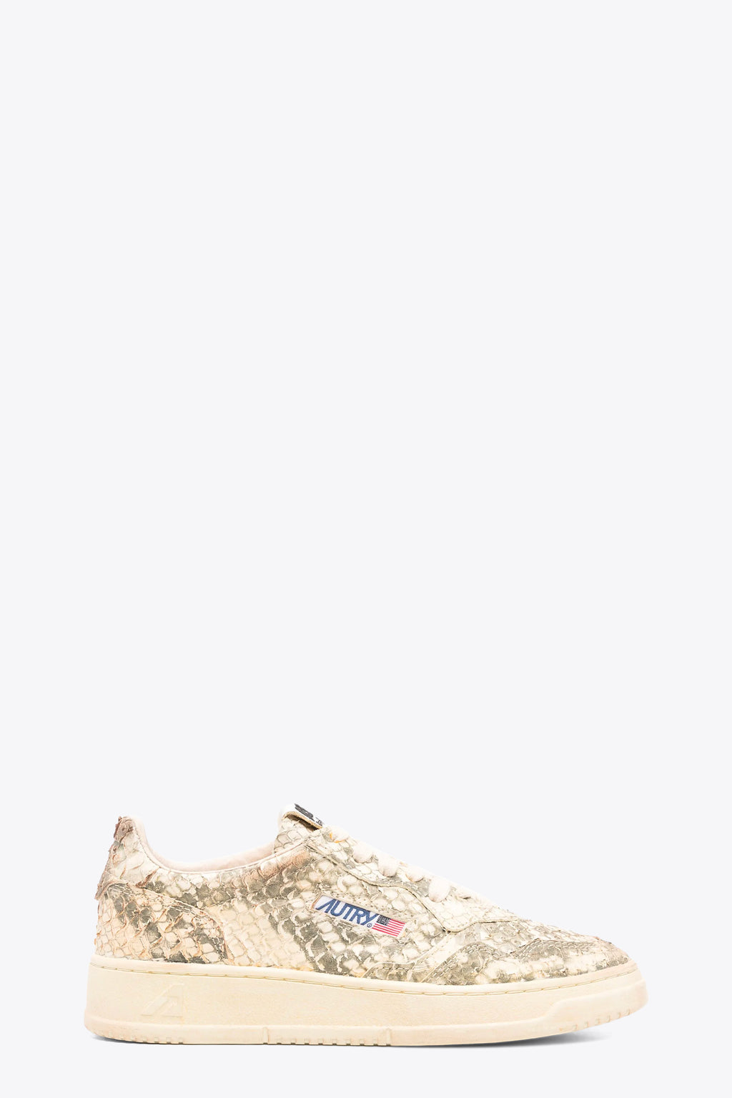 alt-image__Beige-snake-printed-leather-low-sneaker---Medalist-Low