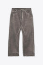 Waxed grey 5 pockets baggy jeans - Geth Jeans 