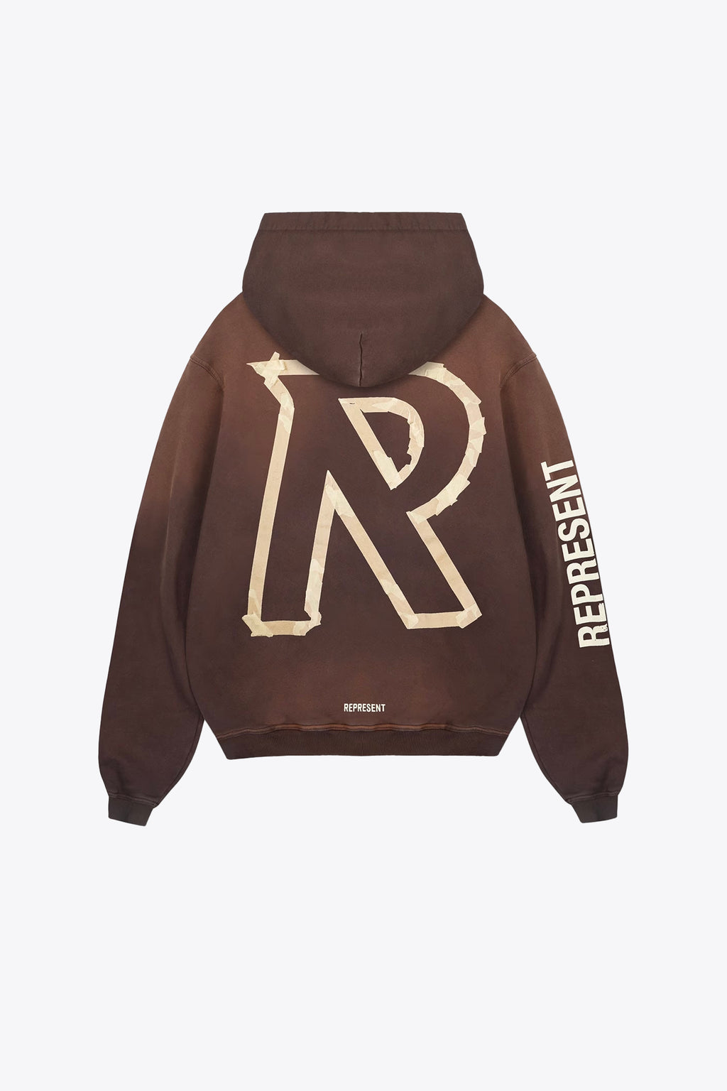 alt-image__Washed-brown-cotton-hoodie-with-logo---Masking-Tape-Initial-Hoodie