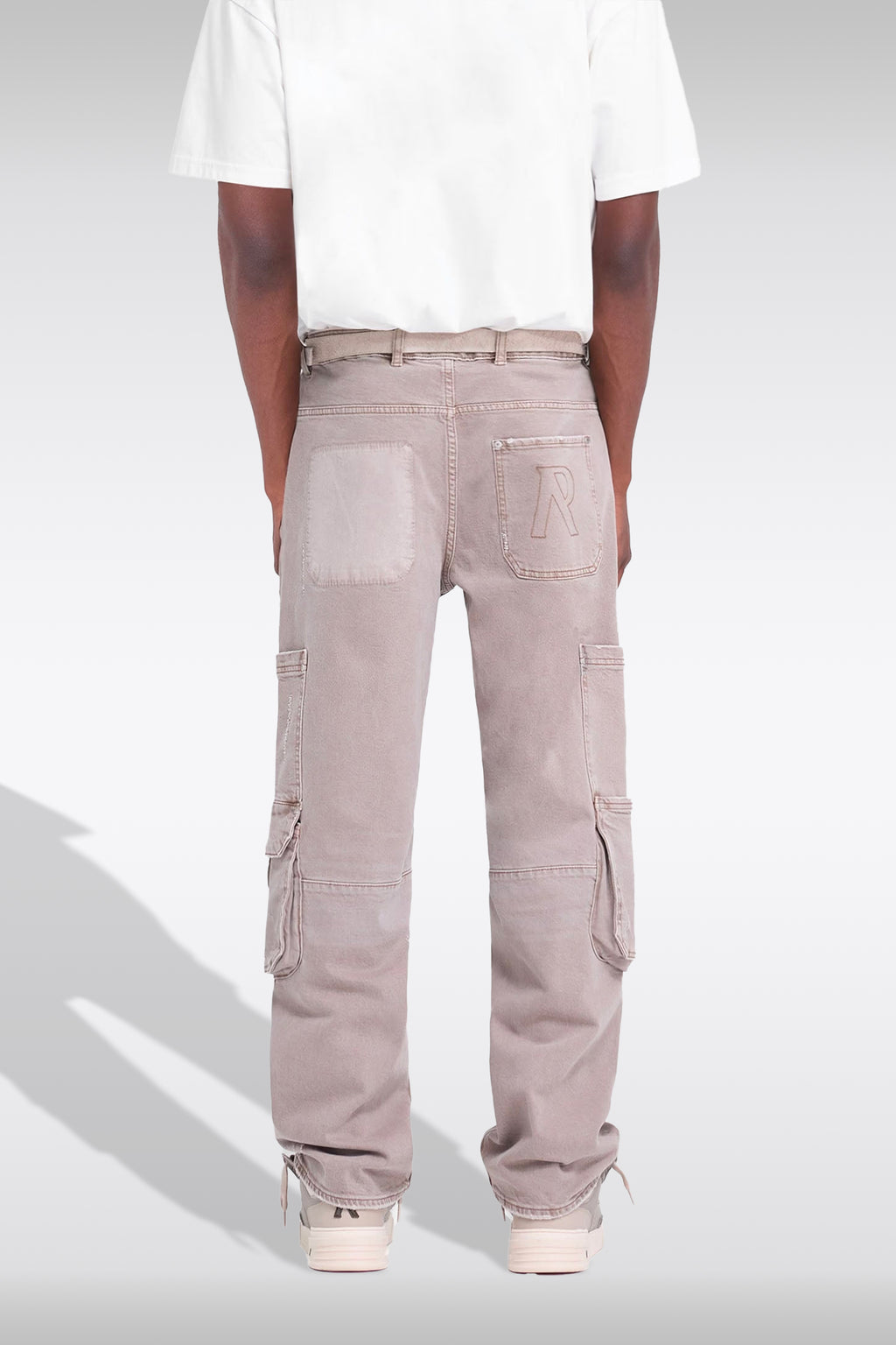 alt-image__Sandblasted-beige-denim-cargo-jeans---R3-Workshop-Denim