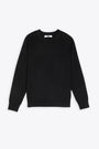 Black wool crewneck sweater 