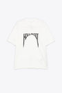 T-shirt bianca oversize con stampa Hollywood frontale - Jumbo SS T 