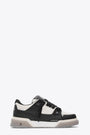 Sneaker bassa in pelle panna e nera con lacci grossi - Studio Sneaker 