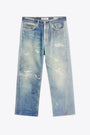 Light blue digital printed jeans - Third cut 